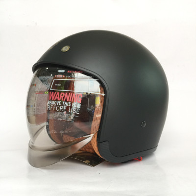 Nón bảo hiểm 3/4 kính âm Royal M139 Đen nhám cao cấp Lót tháo rời, che hết mặt