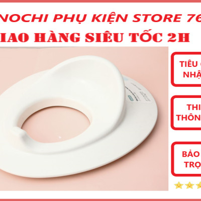 Miếng Lót Thu Nhỏ Bồn Cầu Cho Bé Tập Đi Vệ Sinh/ Bệ Ngồi Toilet , Bệ Bồn Cầu Có Đệm Cao Su Chống Trơn Trượt Đảm Bảo An Toàn Cho Bé- Chính Hãng inochi ( Tặng khăn đa năng )