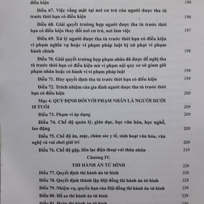 Chỉ Dẫn Luật Thi Hành Án Hình Sự