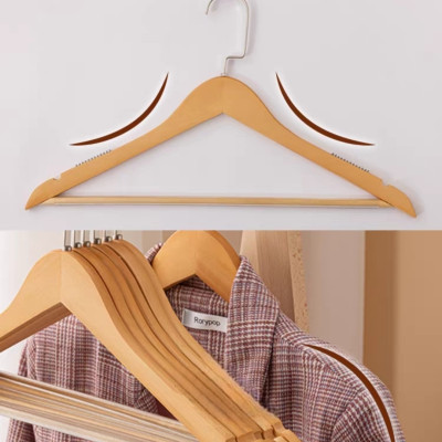 Bộ 10 /20/30 Móc Treo Áo Bằng Gỗ Tự Nhiên LUXURY ONE