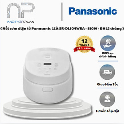 [ Hàng Chính Hãng ] Nồi cơm điện tử Panasonic 1Lít SR-DL104WRA - công suất 810W - BH 12 tháng