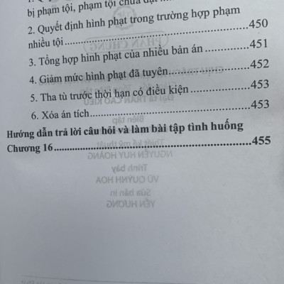 Hướng dẫn môn học Luật hình sự - Tập 1 (phần chung)