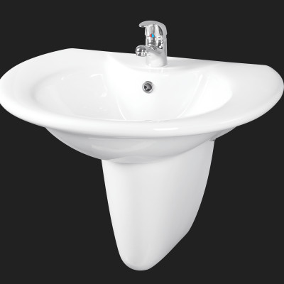 LAVABO KÈM BỆ ĐỠ  CAO CẤP MÃ S-4385-4396