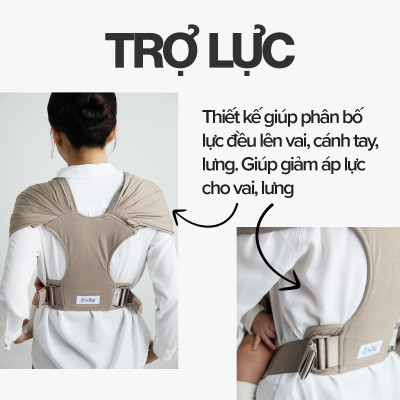 [Cao Cấp - Màu Lavender] Địu Vải Em Bé Sling Baby Sling Flex/Flex Plus Dễ Địu Êm Vai An Toàn Cho Bé 0–24 Tháng