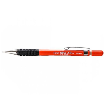 Bút Chì Kim Kỹ Thuật 0.3 mm - Pentel Grip A313 - Màu Đỏ