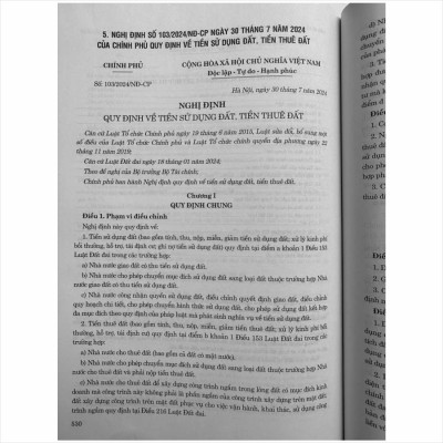 Sách Luật Đất Đai sửa đổi, bổ sung năm 2024 và Các Văn Bản Hướng Dẫn Thi Hành - V2478TP