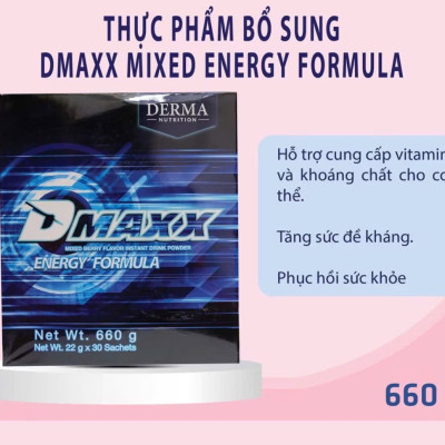 DMAXX thức uống bổ sung vitamin năng lượng có đường DAMODE 97 gói màu xanh mỗi gói 22gr