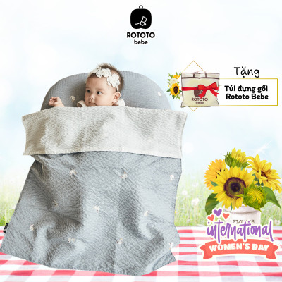 Bộ chăn gối chống trào ngược thiết kế mới Rototo bebe nhập khẩu Hàn Quốc khắc phục tình trạng trào ngược dạ dày hiệu quả