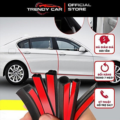 Combo Gioăng cao su chống ồn cho xe hơi Sedan (Gioăng D, P, Z, B lõi thép) Loại sản phẩm chống ồn xe ô tô cao cấp