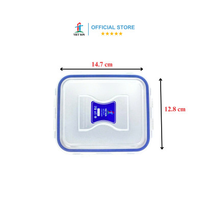 [TẶNG KHAY RÁO NƯỚC] Hộp Đựng Thực Phẩm VIETSON 600ml Nắp Khóa 4 Cạnh Kín Hơi