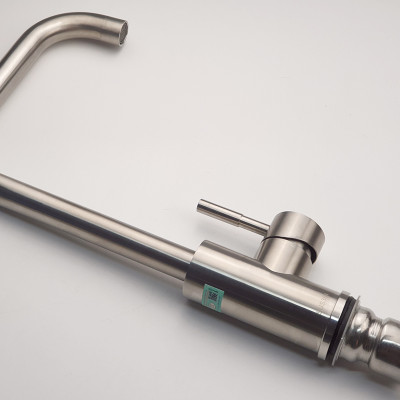 Vòi rửa chén nóng lạnh Inox SUS 304 Eurolife EL-T001 (Trắng bạc)