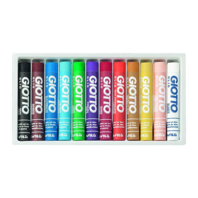 Bút sáp màu nhập khẩu Italy GIOTTO Olio Hộp 12 màu 293000