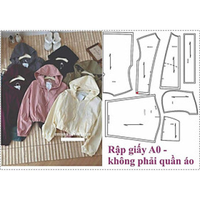Rập giấy A0 áo khoác gió mã T54