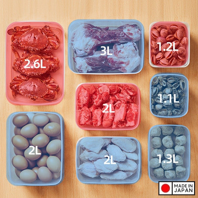 Hộp nhựa đựng thực phẩm Nakaya 1.2L (14x12.5x9cm)