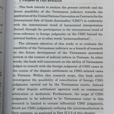 Applicability of jurisconsultorium on the CISG in the Vietnamese judiciary