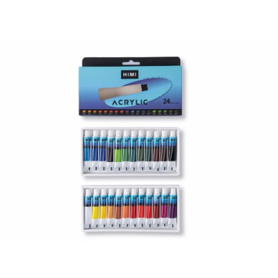 Màu Acrylic Miya Himi Set 12/18/24 màu dạng tuýp 12ml