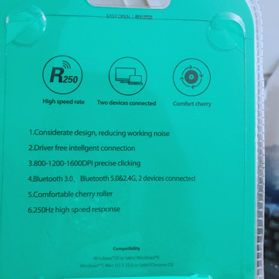 CHUỘT BLUETOOTH CHỐNG ỒN SIMETECH V7200B - HÀNG CHÍNH HÃNG GIAO MÀU NGẪU NHIÊN 