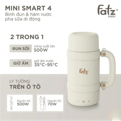 Bình Đun Nước Pha Sữa Di Động FATZBABY Các Dòng MINI SMART - Hàng Chính Hãng