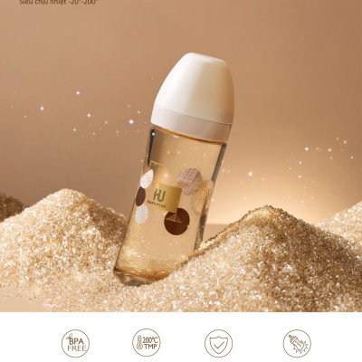 BÌNH SỮA KUKU CỔ RỘNG PPSU PHIÊN BẢN KU-PLUS KU5883 - 300ml