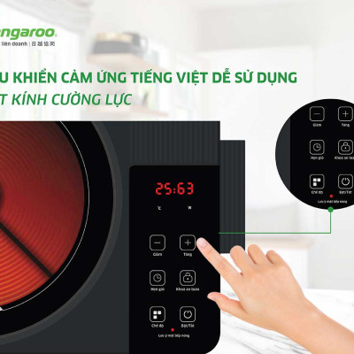 Bếp hồng ngoại đơn Kangaroo KG20IFT2, Công suất 2000W - Hàng chính hãng