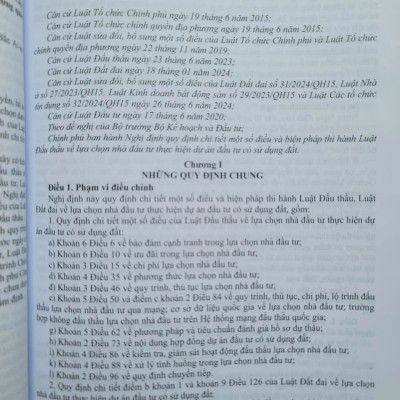 Sách Luật Đấu Thầu sửa đổi, bổ sung và Văn Bản Hướng Dẫn Thi Hành - V2535D