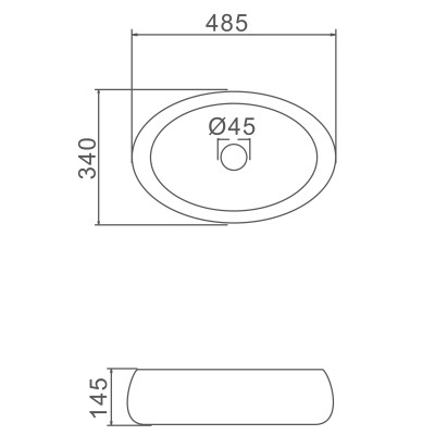 CHẬU LAVABO SỨ NGA CAO CẤP GAPPO  GT305