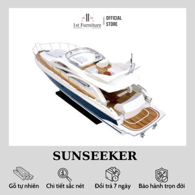 Mô hình cano  SUNSEEKER cao cấp, mô hình gỗ tự nhiên, làm quà tặng sang trọng 1st FURNITURE