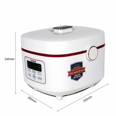 Nồi Cơm Điện Gali GL-1718W Dung tích 1,8L, đa chức năng nấu: Lẩu, Cháo, Soup,... Lòng nồi dày giữ nhiệt tốt. Hàng chính hãng chất lượng cao, bảo hành 24 tháng