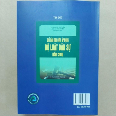 Sách - Chỉ dẫn tra cứu áp dụng Bộ luật tố tụng dân sự năm 2015 (Tái bản có sđ,bs 2022)
