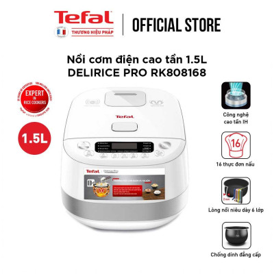 Nồi cơm điện tử cao tần Tefal RK808168 1.5L - 16 menu - BH 2 năm - Hàng Chính Hãng