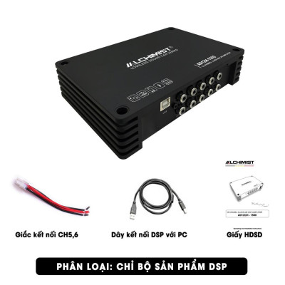Bộ xử lý DSP 12 kênh cao cấp Alchimist AD12H-1500 với chip AD12Pro Bluetooth 5.3 App tuning âm thanh