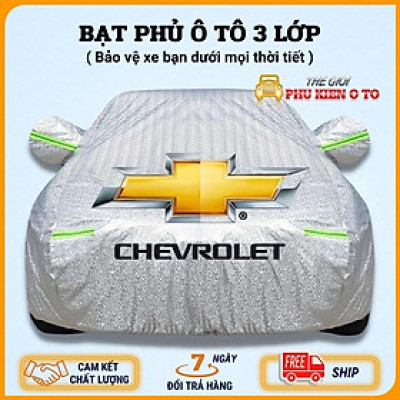 bạt che ô tô 7 chỗ, Bạt Phủ Xe Ô Tô Chevrolet Spark, Colorado, Trailblazer, Aveo, Cruze, Orlando, Captiva,