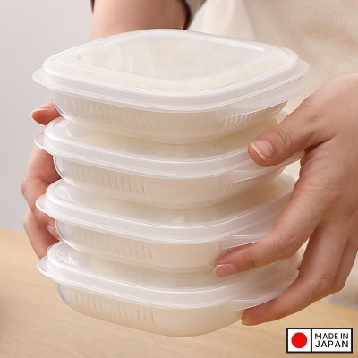 Hộp hấp thực phẩm dùng trong lò vi sóng Plump Pack A 340ml - Hàng nội địa Nhật Bản nhập khẩu chính hãng