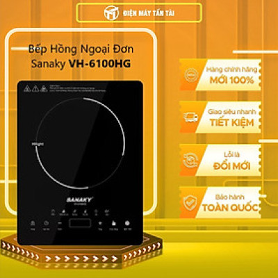Bếp hồng ngoại đơn Sananky VH-6100HG 2000W tiện lợi [Hàng chính hãng ] - bảo hành 12 tháng