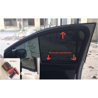 Rèm che nắng nam châm cho xe Nissan Terra, bộ 4 tấm cho 4 cửa, hàng loại 1 cao cấp nhất, vừa khít kính