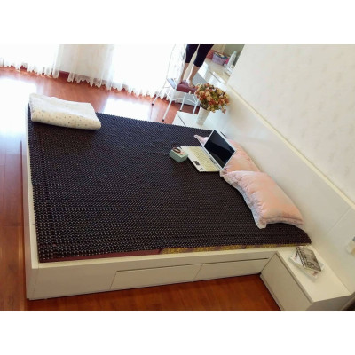 Chiếu hạt gỗ Mun hạt 1,2cm ( video , hình thật )