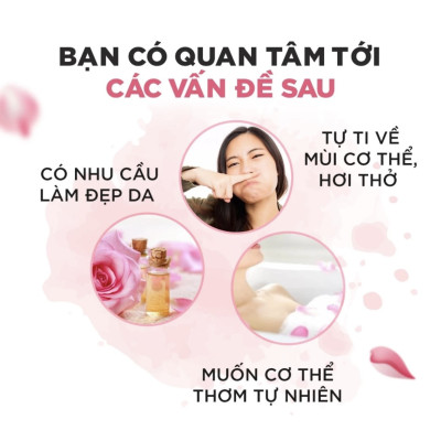 Viên uống Hoa Hồng thơm cơ thể DHC Bulgarian Rose Nhật Bản 30 ngày - 60 viên giúp khử mùi cơ thể