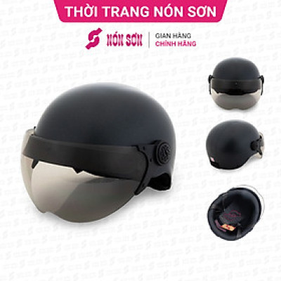 Mũ bảo hiểm có kính NÓN SƠN chính hãng CKT-ĐN116