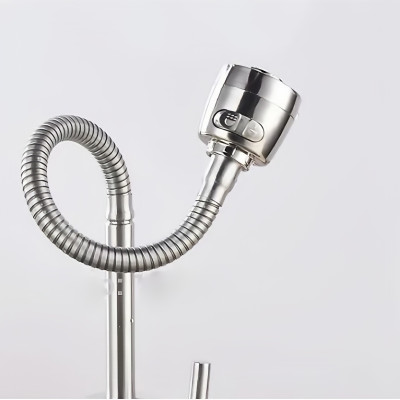 Vòi rửa chén KG15 dùng cho nước lạnh cần bẻ xoay 360độ cao cấp, phù hợp cho mọi chậu rửa, siêu tiết kiệm nước chất liệu inox304- Hàng chính hãng