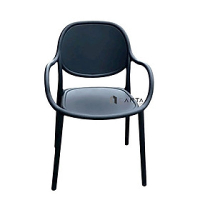 Ghế ăn thân nhựa CC1586-S Nội thất Capta Ghế nhựa PP đúc nguyên khối có tay tựa dùng ngoài trời có mái che hcm