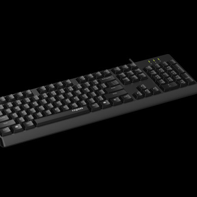 Bàn phím có dây Rapoo NK1800 / NK1900 / NK2500 | Kết nối cổng USB | Dây dài 1.8M | Bảo hành 24 tháng - Hàng Chính Hãng