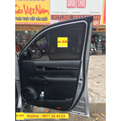 Rèm Che Nắng Xe Toyota Hilux 2019-2021 Hàng Loại 1 MR Ô TÔ