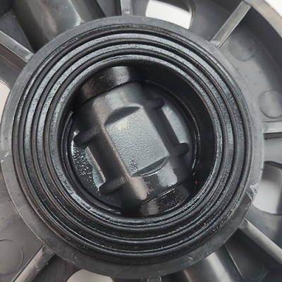 Van bướm mặt bích tay gạt phi 63, 90, 110, 125, 160, 200 Eurolife EL-VB (xám đỏ)