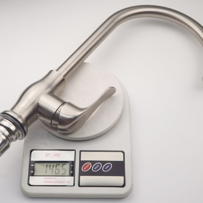 Vòi rửa chén nóng lạnh Inox SUS 304 nguyên khối Eurolife EL-T030 (Trắng vàng)