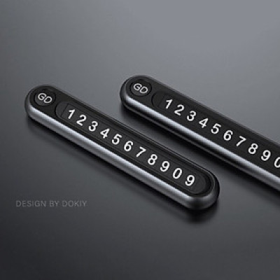 Bảng số liên hệ gắn trên táp lô cao cấp trên ô tô