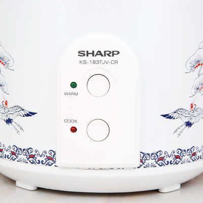 Nồi cơm điện nắp gài Sharp 1.8 lít KS-183TJV-CR - Hàng chính hãng
