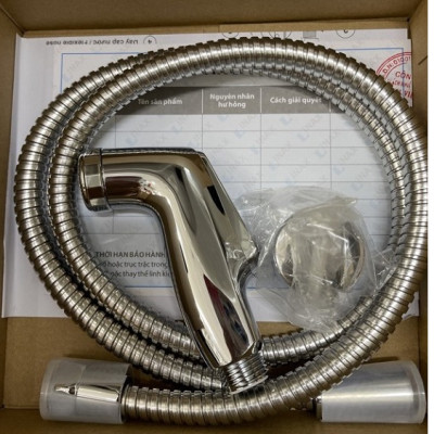 Vòi xịt bồn cầu inax CFV-105MM dây mạ Crom - Hàng chính hãng