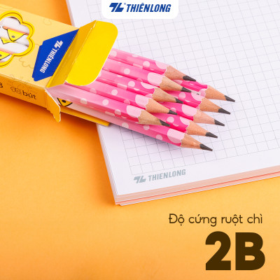 Hộp 10 cây Bút chì gỗ 2B Thiên Long GP-03