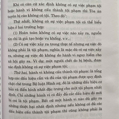 Toà Án Tuyên Bị Cáo Không Có Tội 