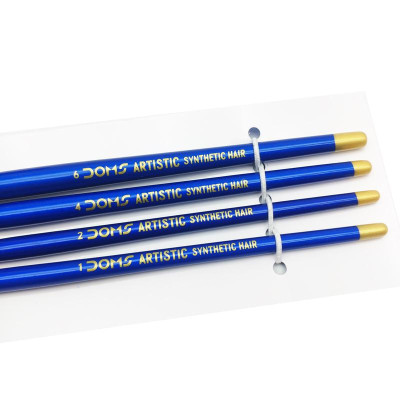 Bộ 4 Cây Cọ Vẽ Đầu Dẹp - DOMS Artistic 8063